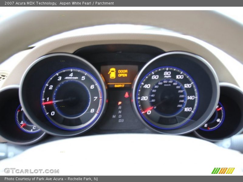 Aspen White Pearl / Parchment 2007 Acura MDX Technology