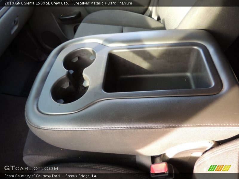 Pure Silver Metallic / Dark Titanium 2010 GMC Sierra 1500 SL Crew Cab