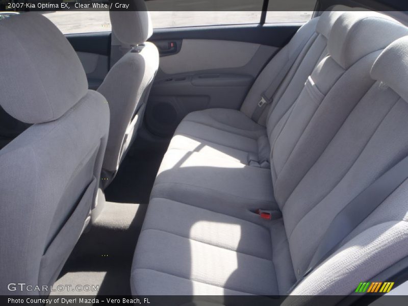 Clear White / Gray 2007 Kia Optima EX