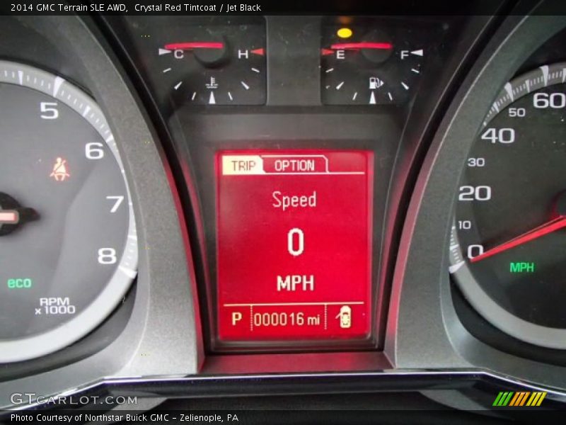 Crystal Red Tintcoat / Jet Black 2014 GMC Terrain SLE AWD