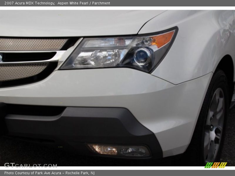 Aspen White Pearl / Parchment 2007 Acura MDX Technology