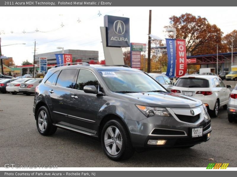 Polished Metal Metallic / Ebony 2011 Acura MDX Technology