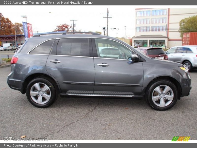 Polished Metal Metallic / Ebony 2011 Acura MDX Technology