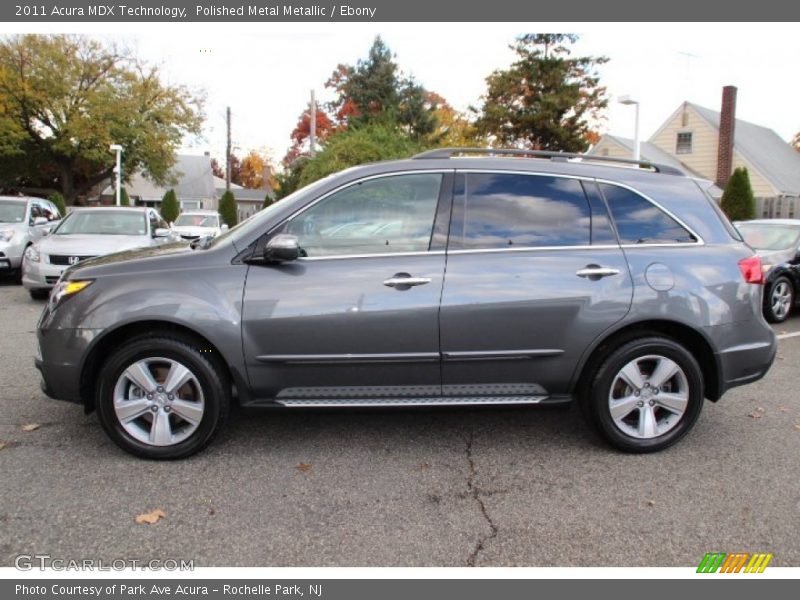 Polished Metal Metallic / Ebony 2011 Acura MDX Technology
