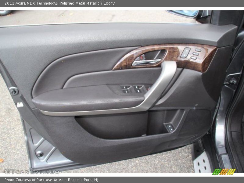 Polished Metal Metallic / Ebony 2011 Acura MDX Technology