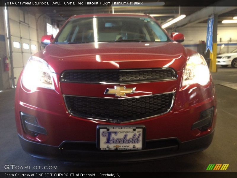 Crystal Red Tintcoat / Light Titanium/Jet Black 2014 Chevrolet Equinox LT AWD