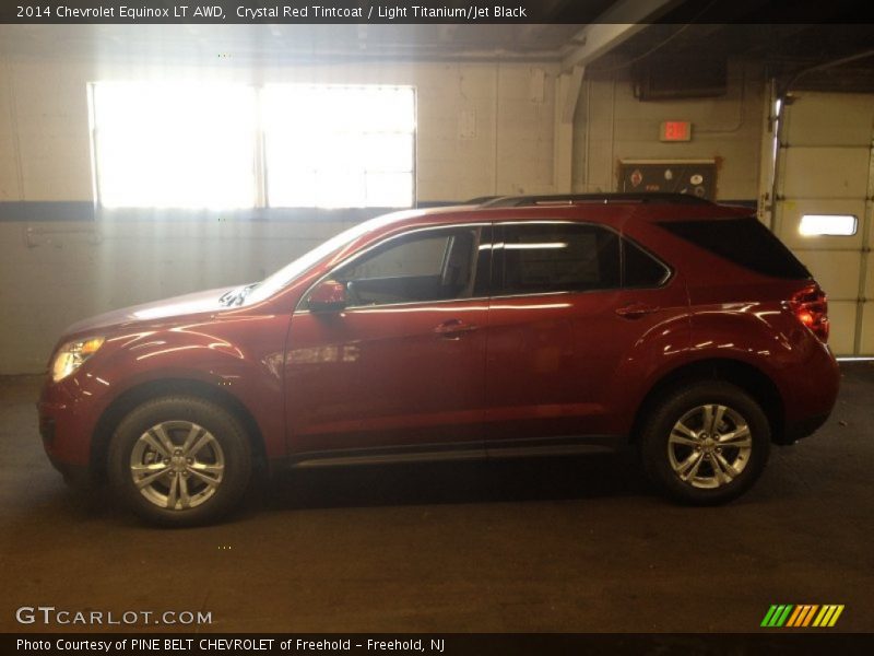 Crystal Red Tintcoat / Light Titanium/Jet Black 2014 Chevrolet Equinox LT AWD