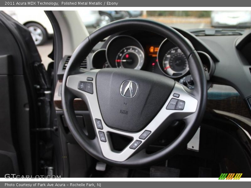 Polished Metal Metallic / Ebony 2011 Acura MDX Technology