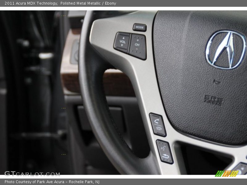 Polished Metal Metallic / Ebony 2011 Acura MDX Technology