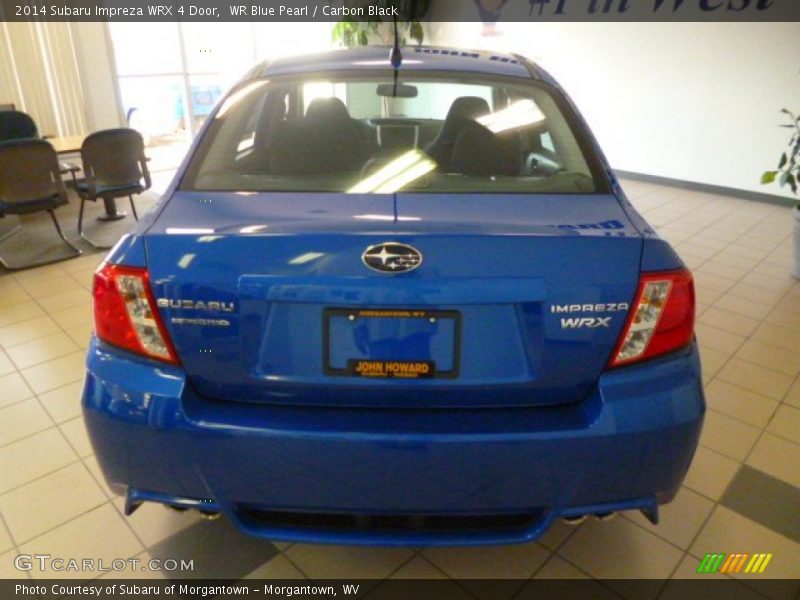 WR Blue Pearl / Carbon Black 2014 Subaru Impreza WRX 4 Door