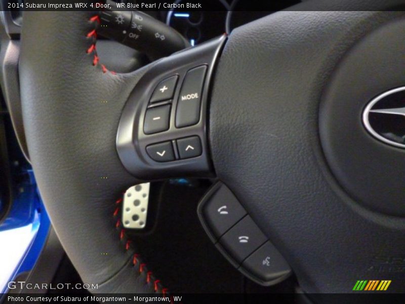 WR Blue Pearl / Carbon Black 2014 Subaru Impreza WRX 4 Door
