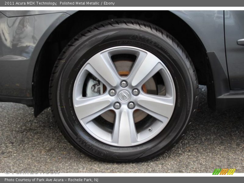 Polished Metal Metallic / Ebony 2011 Acura MDX Technology