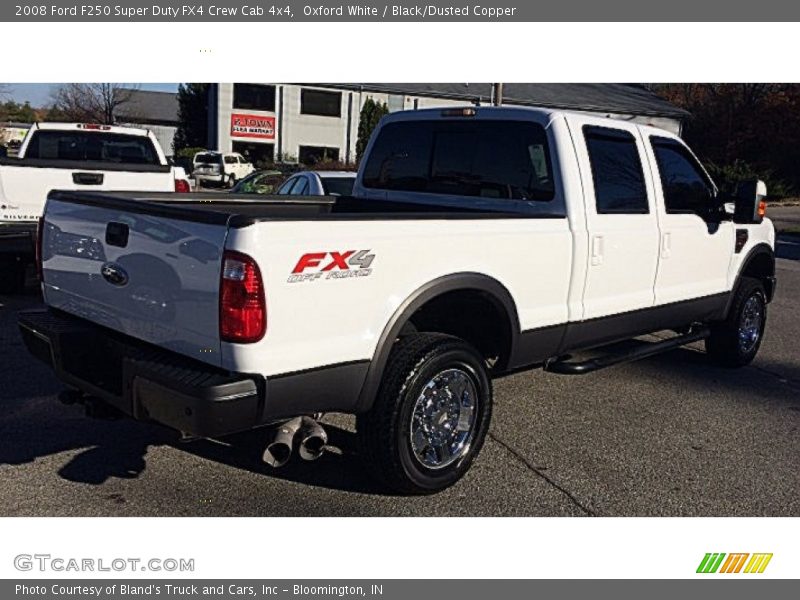 Oxford White / Black/Dusted Copper 2008 Ford F250 Super Duty FX4 Crew Cab 4x4