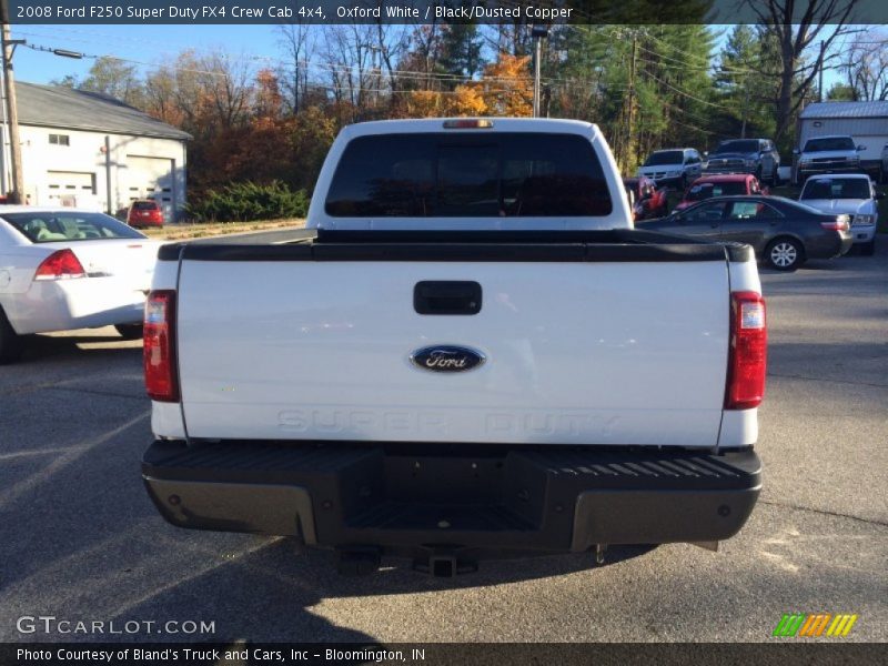 Oxford White / Black/Dusted Copper 2008 Ford F250 Super Duty FX4 Crew Cab 4x4