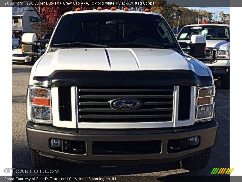 Oxford White / Black/Dusted Copper 2008 Ford F250 Super Duty FX4 Crew Cab 4x4