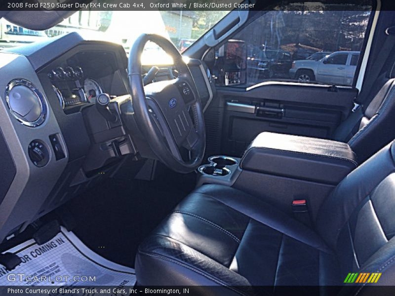 Oxford White / Black/Dusted Copper 2008 Ford F250 Super Duty FX4 Crew Cab 4x4