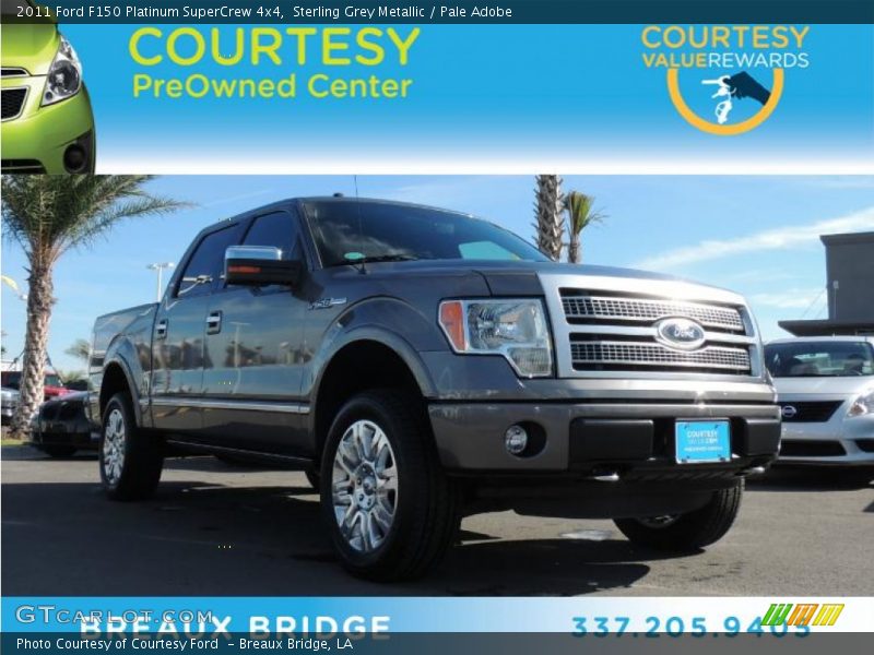 Sterling Grey Metallic / Pale Adobe 2011 Ford F150 Platinum SuperCrew 4x4