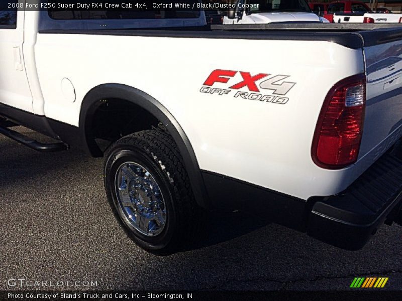 Oxford White / Black/Dusted Copper 2008 Ford F250 Super Duty FX4 Crew Cab 4x4