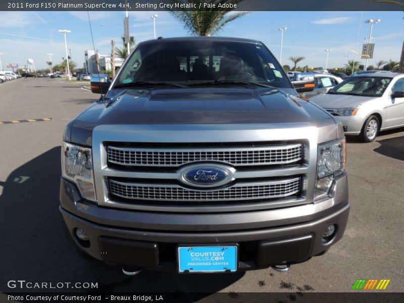 Sterling Grey Metallic / Pale Adobe 2011 Ford F150 Platinum SuperCrew 4x4