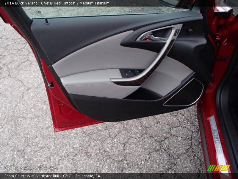 Crystal Red Tintcoat / Medium Titanium 2014 Buick Verano