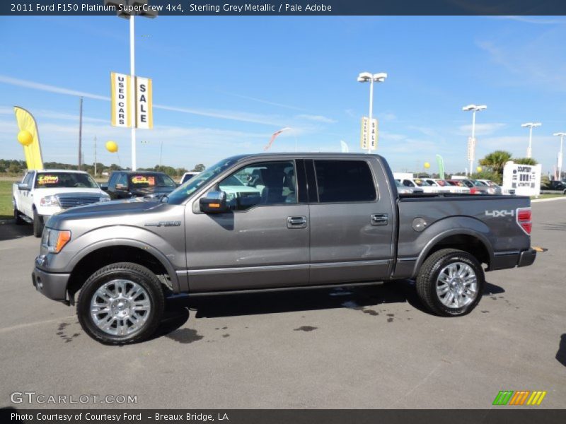 Sterling Grey Metallic / Pale Adobe 2011 Ford F150 Platinum SuperCrew 4x4