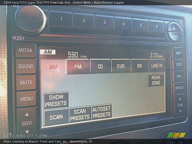 Oxford White / Black/Dusted Copper 2008 Ford F250 Super Duty FX4 Crew Cab 4x4