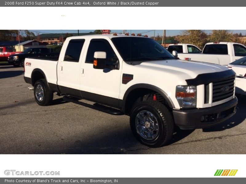 Oxford White / Black/Dusted Copper 2008 Ford F250 Super Duty FX4 Crew Cab 4x4