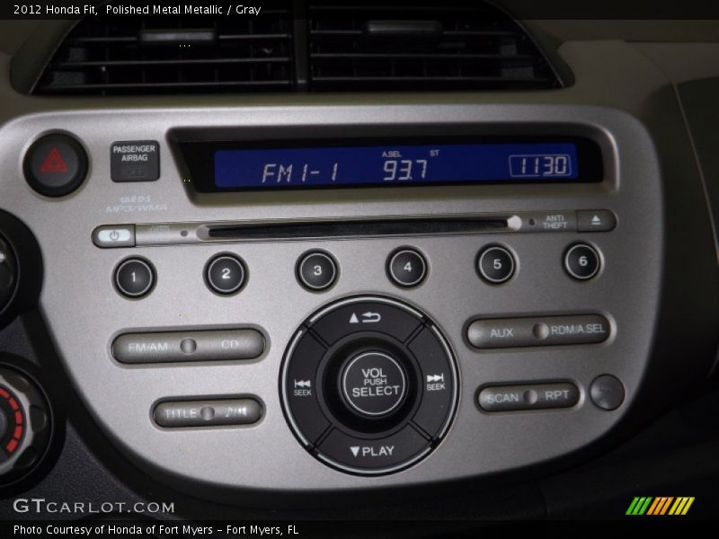 Polished Metal Metallic / Gray 2012 Honda Fit