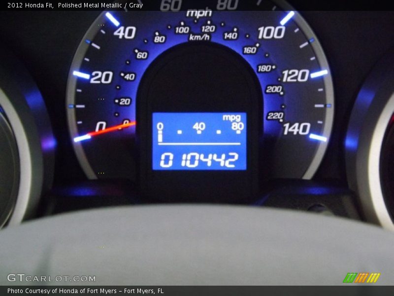 Polished Metal Metallic / Gray 2012 Honda Fit