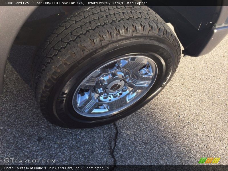 Oxford White / Black/Dusted Copper 2008 Ford F250 Super Duty FX4 Crew Cab 4x4