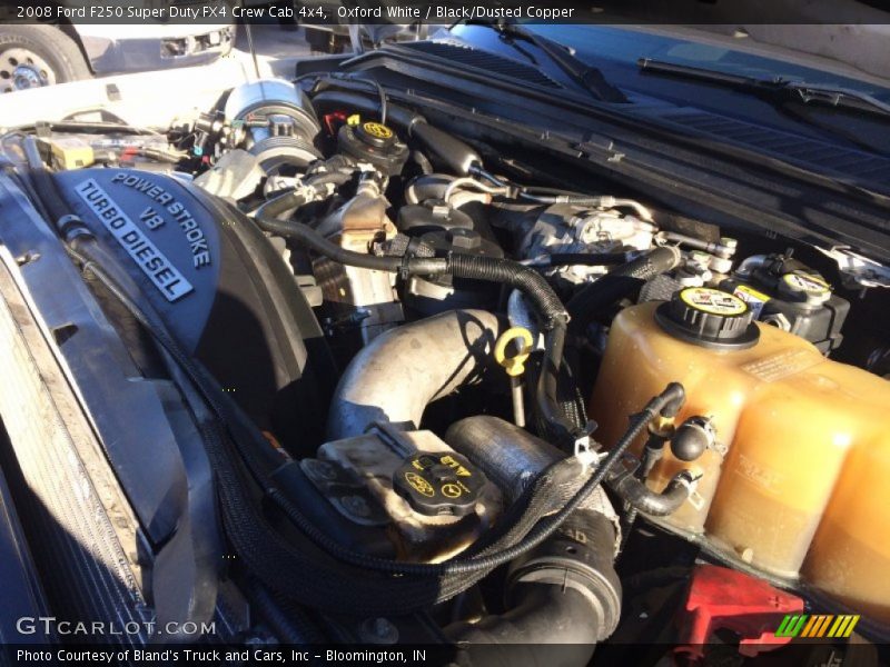 Oxford White / Black/Dusted Copper 2008 Ford F250 Super Duty FX4 Crew Cab 4x4