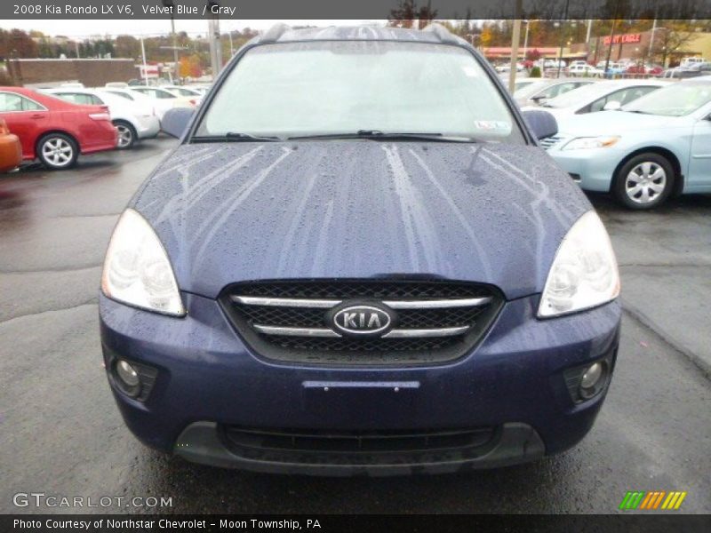 Velvet Blue / Gray 2008 Kia Rondo LX V6