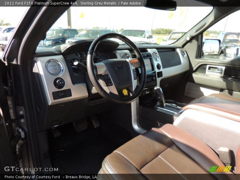 Sterling Grey Metallic / Pale Adobe 2011 Ford F150 Platinum SuperCrew 4x4