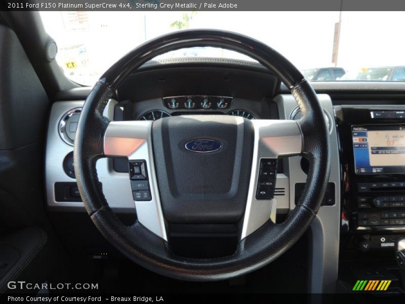 Sterling Grey Metallic / Pale Adobe 2011 Ford F150 Platinum SuperCrew 4x4
