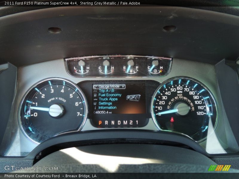 Sterling Grey Metallic / Pale Adobe 2011 Ford F150 Platinum SuperCrew 4x4