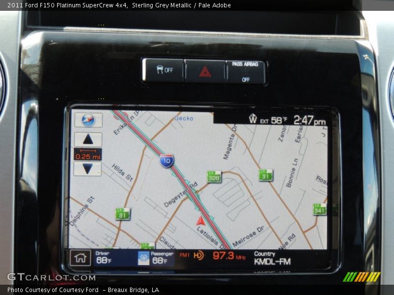 Sterling Grey Metallic / Pale Adobe 2011 Ford F150 Platinum SuperCrew 4x4