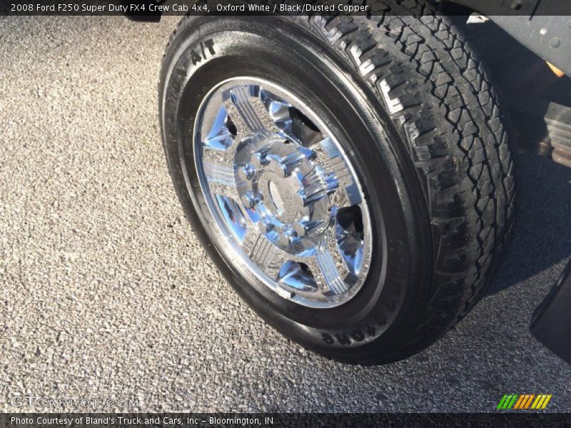 Oxford White / Black/Dusted Copper 2008 Ford F250 Super Duty FX4 Crew Cab 4x4