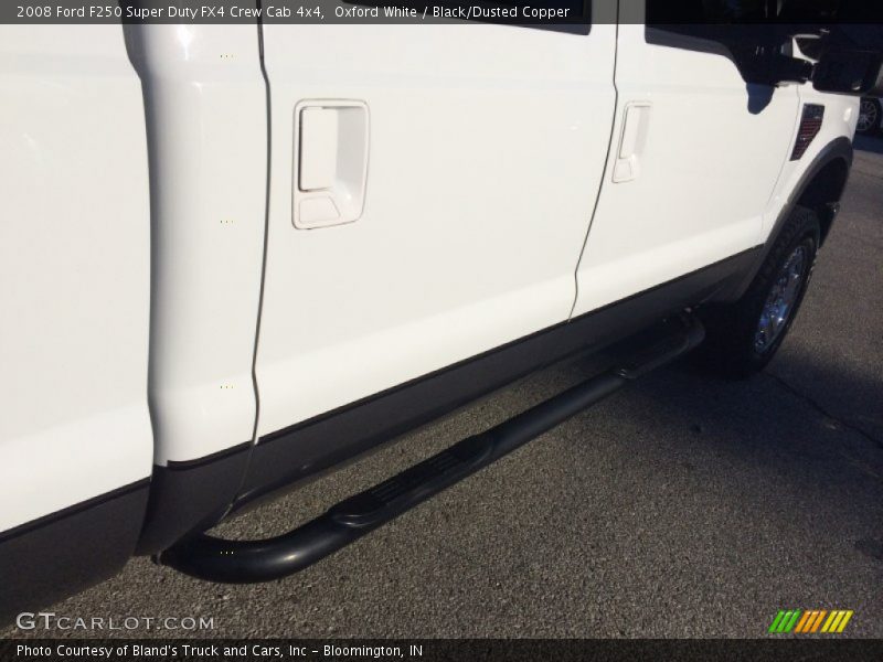 Oxford White / Black/Dusted Copper 2008 Ford F250 Super Duty FX4 Crew Cab 4x4