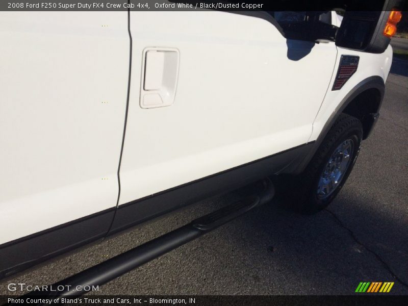Oxford White / Black/Dusted Copper 2008 Ford F250 Super Duty FX4 Crew Cab 4x4