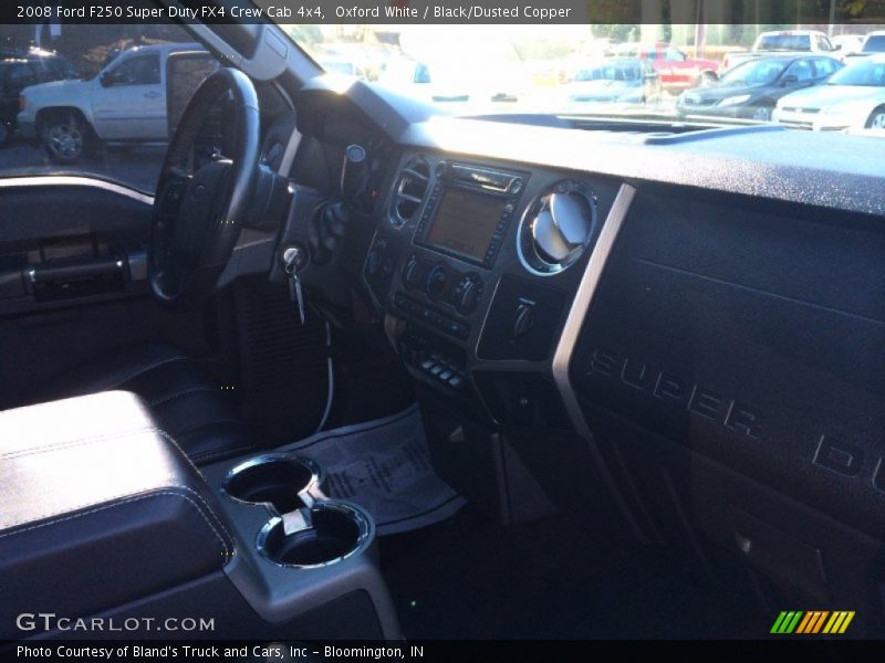 Oxford White / Black/Dusted Copper 2008 Ford F250 Super Duty FX4 Crew Cab 4x4