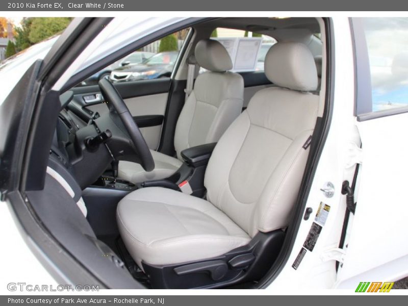 Clear White / Stone 2010 Kia Forte EX