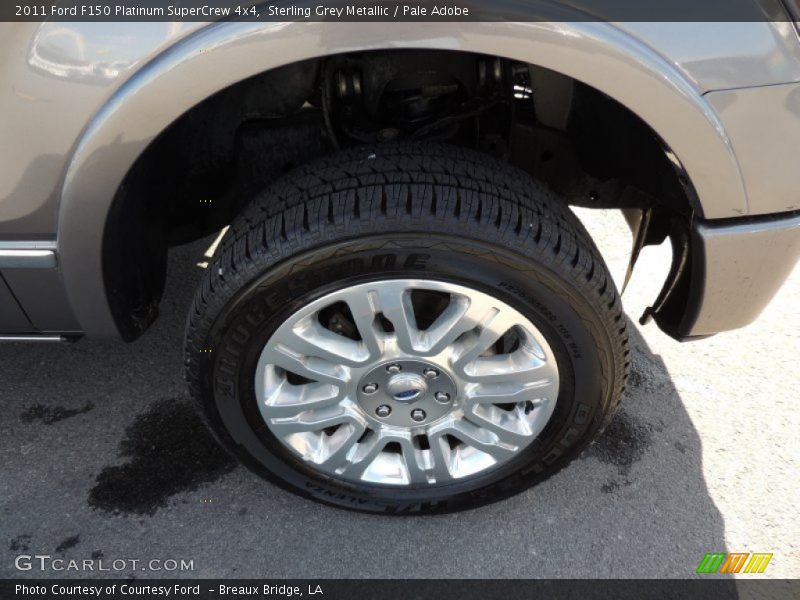 Sterling Grey Metallic / Pale Adobe 2011 Ford F150 Platinum SuperCrew 4x4