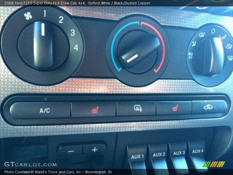 Oxford White / Black/Dusted Copper 2008 Ford F250 Super Duty FX4 Crew Cab 4x4