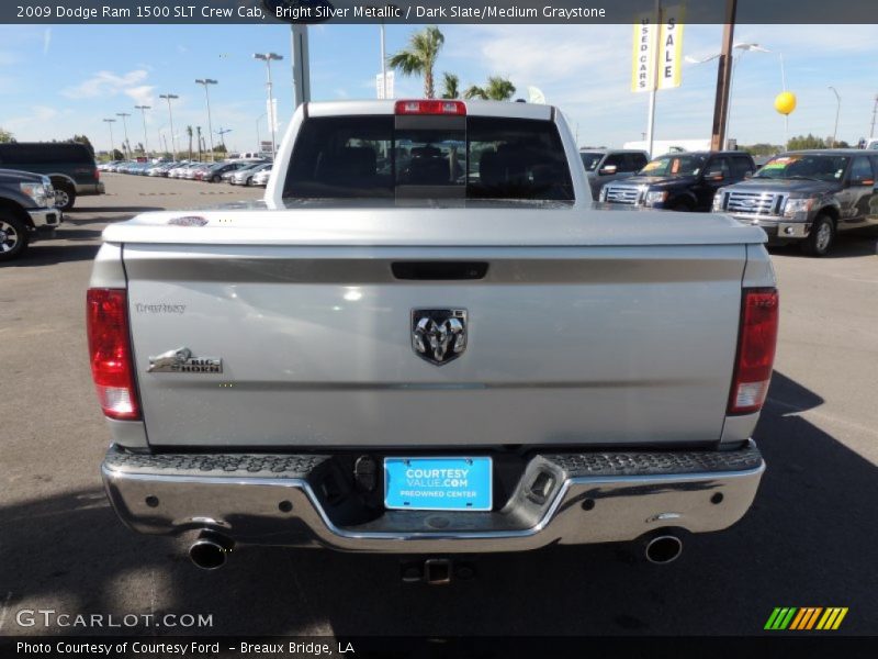 Bright Silver Metallic / Dark Slate/Medium Graystone 2009 Dodge Ram 1500 SLT Crew Cab