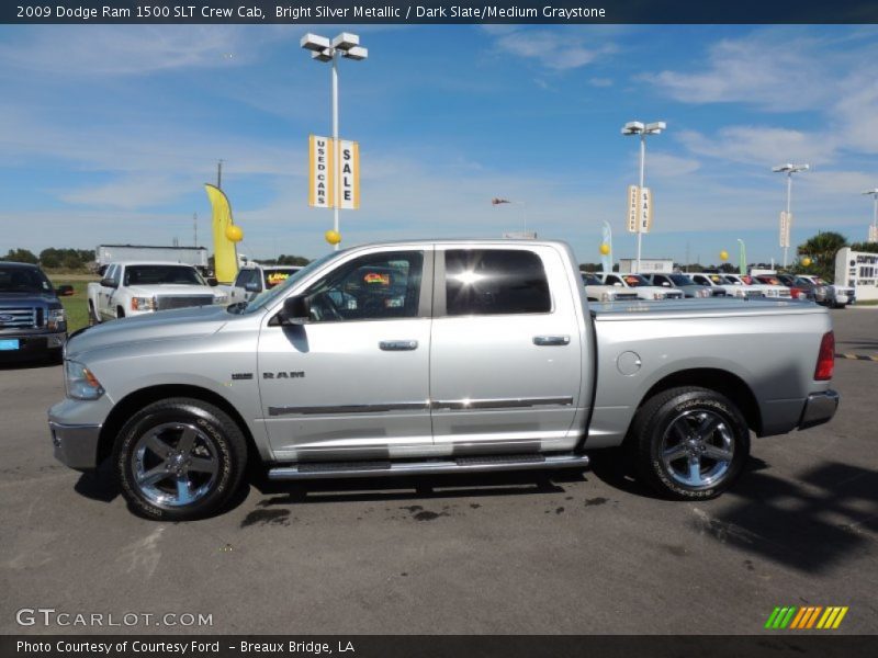Bright Silver Metallic / Dark Slate/Medium Graystone 2009 Dodge Ram 1500 SLT Crew Cab