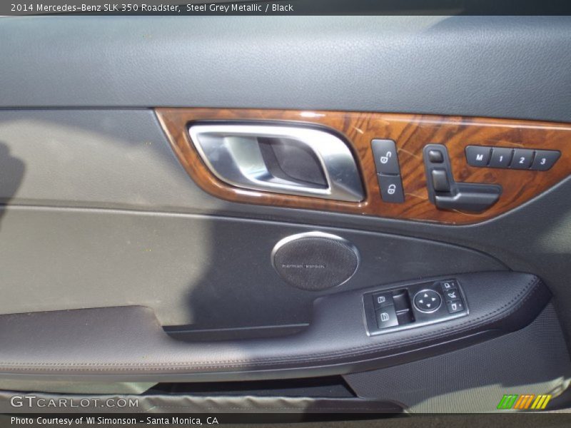 Steel Grey Metallic / Black 2014 Mercedes-Benz SLK 350 Roadster