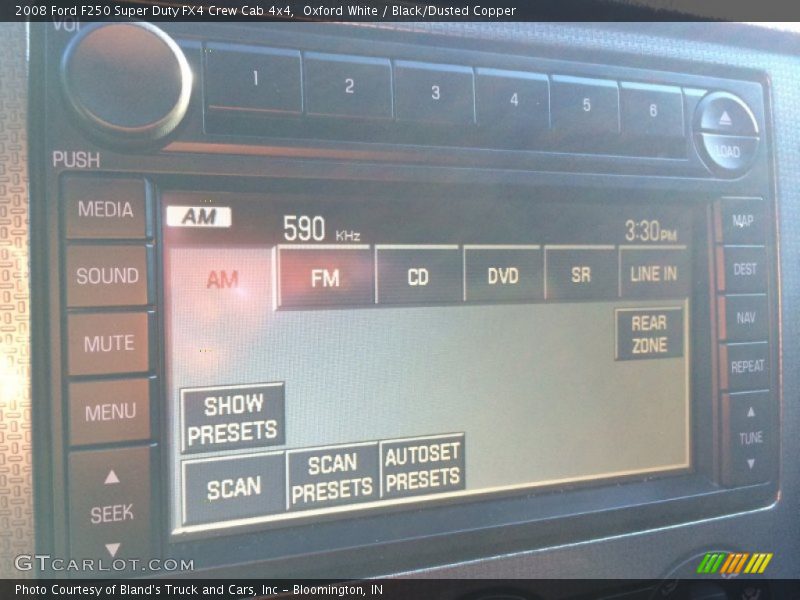 Oxford White / Black/Dusted Copper 2008 Ford F250 Super Duty FX4 Crew Cab 4x4