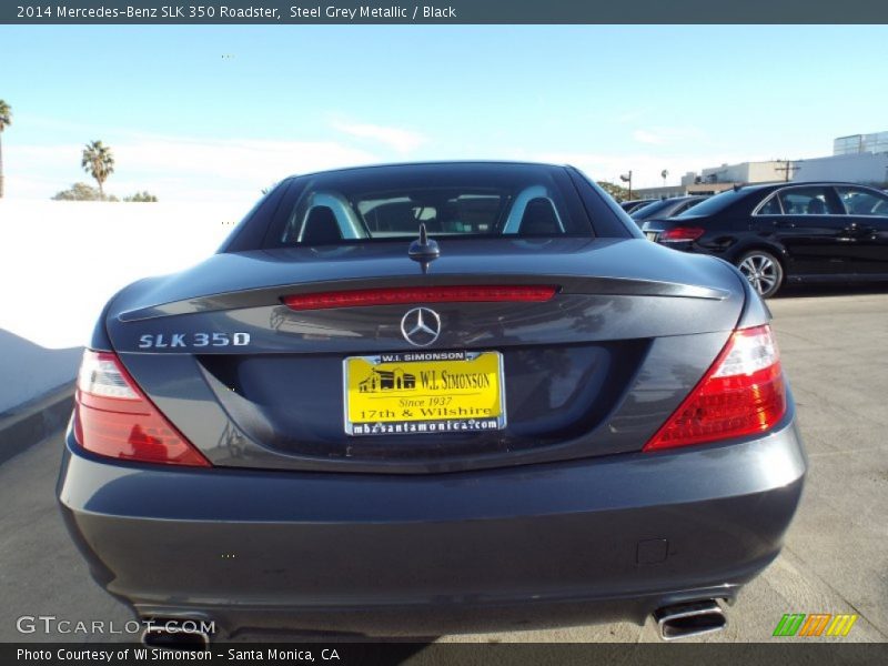 Steel Grey Metallic / Black 2014 Mercedes-Benz SLK 350 Roadster
