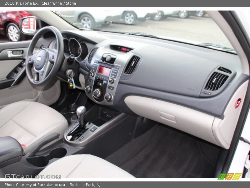 Clear White / Stone 2010 Kia Forte EX