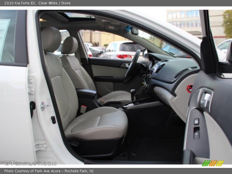 Clear White / Stone 2010 Kia Forte EX